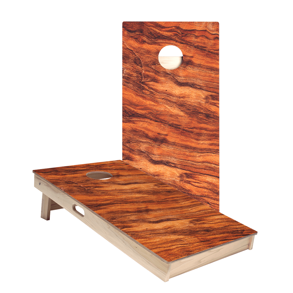 Wavy Wood Star Cornhole Boards