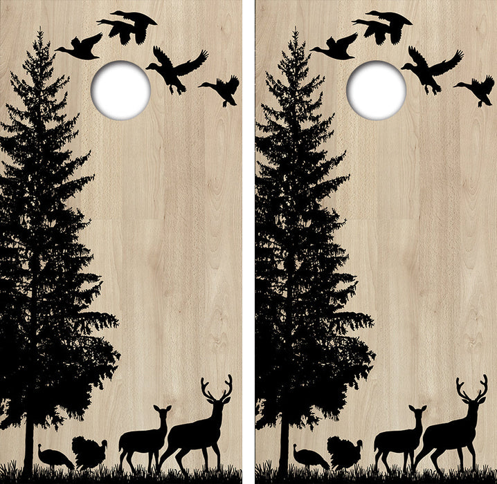 Wildlife Hunting Cornhole Design