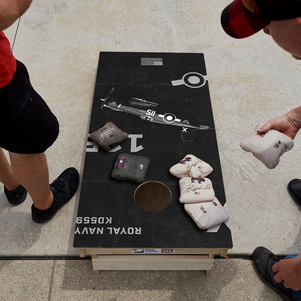 WW2 Plane Star Cornhole Boards