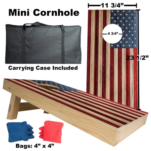 Bitty Bags: USA Flag: Mini-Cornhole Set
