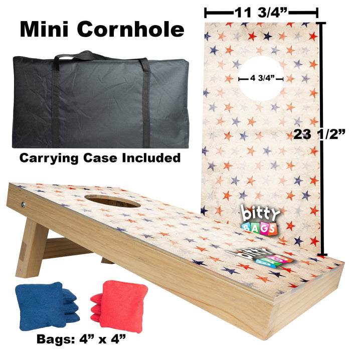 Bitty Bags: Distressed Stars: Mini-Cornhole Set